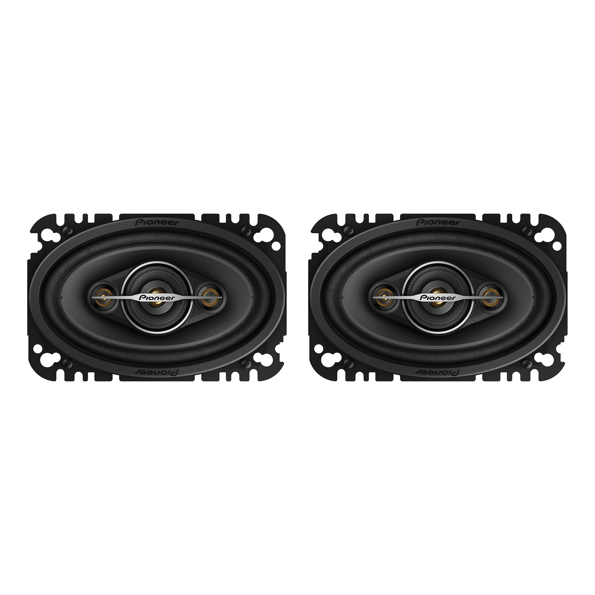 Pioneer® A-Series TS-A4671F 4-In. x 6-In. 210-Watt 4-Way Full-Range Max Power Coaxial Speakers, 2-Count